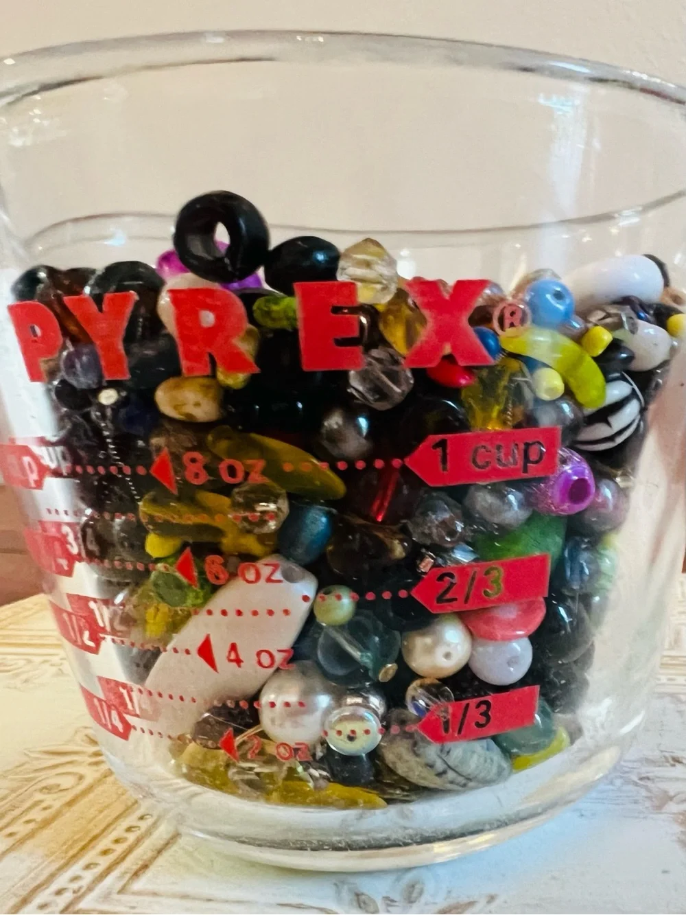 Bead Soup — Variety of Beads in Different Shapes &  Sizes — Glass and Acrylic